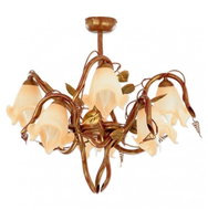 Kemar BL/Z/6 - Chandelier BARBADO 6xE14/60W/230V red - Chandelier