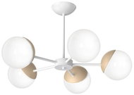 Chandelier on a pole SFERA WOOD 5xE14/40W/230V - Chandelier