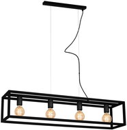 Chandelier on a cable CAGE 4xE27/60W/230V - Chandelier