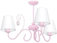 Children's chandelier LAURA 3xE14/60W/230V, pink - Chandelier