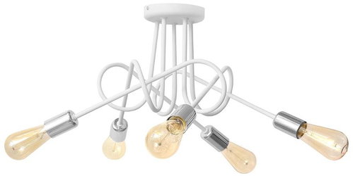 Wall-mounted chandelier OXFORD 5xE27/60W/230V white - Chandelier - Main image