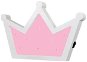 LED Children's Wall Lamp LED/2xAA Pink Crown - Table Lamp