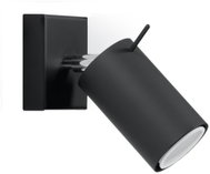Wall Spotlight RING 1xGU10/40W/230V black - Spot Lighting