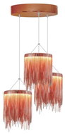 LED chandelier on cable CASCATA COPPER 3xLED/54W/230V - Chandelier