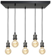 Chandelier on a cable EDISON 5xE27/60W/230V - Chandelier