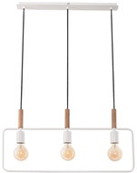 Chandelier on cable FRAME 3xE27/60W/230V white - Chandelier