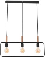 Chandelier on cable FRAME 3xE27/60W/230V black - Chandelier