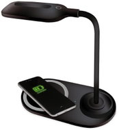LED Table Lamp LED/3W/230V with Wireless Charging Black - Table Lamp