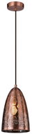 SFINKS 1xE27/60W/230V copper - Chandelier