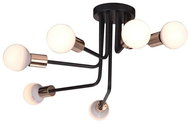 Suspended chandelier SPILL 6xE27/60W/230V - Chandelier
