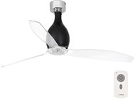 FARO 32026 - Ceiling fan MINI ETERFAN black/clear - Fan