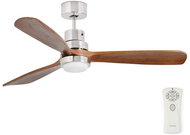 FARO 33518 - LED ceiling fan LANTAU LED/9W/230V chrome/brown - Fan