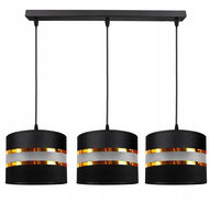 CORAL 3xE27/60W/230V black - Chandelier