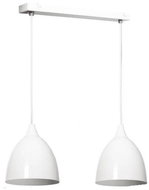 Chandelier on wire JAZZ 2xE27/60W/230V white - Chandelier
