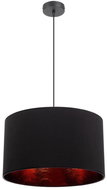 Chandelier on wire GLEAM 1xE27/60W/230V black/copper - Chandelier