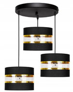 Chandelier on a wire LIND 3xE27/60W/230V black - Chandelier