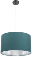 Chandelier on wire GLEAM 1xE27/60W/230V turquoise/silver - Chandelier