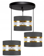 Chandelier on wire LIND 3xE27/60W/230V grey - Chandelier