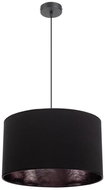 Chandelier on wire GLEAM 1xE27/60W/230V black - Chandelier