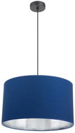Chandelier on wire GLEAM 1xE27/60W/230V blue/silver - Chandelier