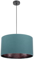 Chandelier on wire GLEAM 1xE27/60W/230V turquoise/black - Chandelier