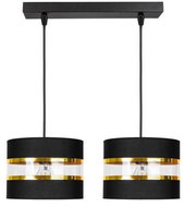 Chandelier on wire LIND 2xE27/60W/230V black - Chandelier
