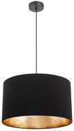 Chandelier on wire GLEAM 1xE27/60W/230V black/gold - Chandelier