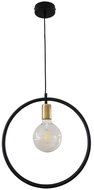Chandelier on cable CIRCLE L 1xE27/60W/230V black/patina - Chandelier