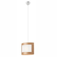 Chandelier on wire ELODIE 1xE27/60W/230V oak - Chandelier