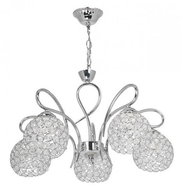 Crystal chandelier DORA 5xE27/60W - Chandelier