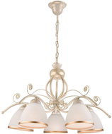 Chandelier on chain RETRO II 5xE27/60W/230V white patina - Chandelier