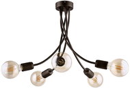 Jupiter 1638 - Chandelier on a pole LUCE 5xE27/60W/230V titanium - Chandelier