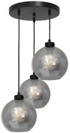 Chandelier on cable SOFIA 3xE27/60W/230V black - Chandelier