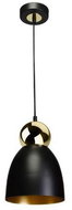 Chandelier on a cable TAURUS 1xE27/60W/230V black/gold - Chandelier