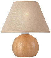 Table Lamp JUTA 1xE27/60W/230V Oak/Beige - Table Lamp