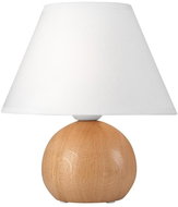 Table Lamp JUTA 1xE27/60W/230V Oak/White - Table Lamp