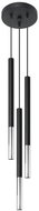 Chandelier on cable MOZAICA 3xG9/40W/230V black/chrome - Chandelier