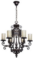 CHIARO - Chandelier on Chain MAGDALENA 6xE27/60W/230V - Chandelier