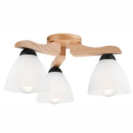 Suspended chandelier ADRIANO 3xE27/60W/230V oak - Chandelier