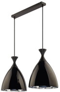 Jupiter 1561 - NO 2 CZ - Pendant lamp NERO 2xE27/60W - Chandelier