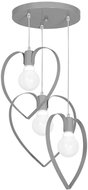 Children's chandelier AMORE 3xE27/60W/230V grey - Chandelier