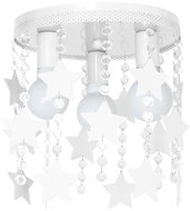 Children's ceiling lamp ELZA stars 3xE27/60W/230V white - Chandelier