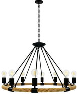 Chandelier on chain ROPE ARTHUR 8xE27/20W/230V - Chandelier