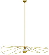 Thoro TH,011 - Chandelier on wire ESKOLA 1xE27/60W/230V gold - Chandelier