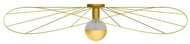 Thoro TH,013 - Suspended chandelier ESKOLA 1xE27/60W/230V gold - Chandelier