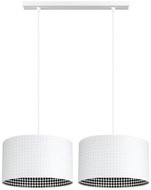Chandelier on wire LORI 2xE27/60W/230V white - Chandelier