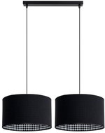 Chandelier on wire LORI 2xE27/60W/230V black - Chandelier