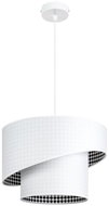 Chandelier on cable LORI 1xE27/60W/230V white - Chandelier