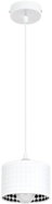 Chandelier on cable LORI 1xE27/60W/230V white - Chandelier