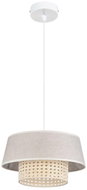 Chandelier on wire CONA 1xE27/60W/230V, 35 cm beige rattan - Chandelier